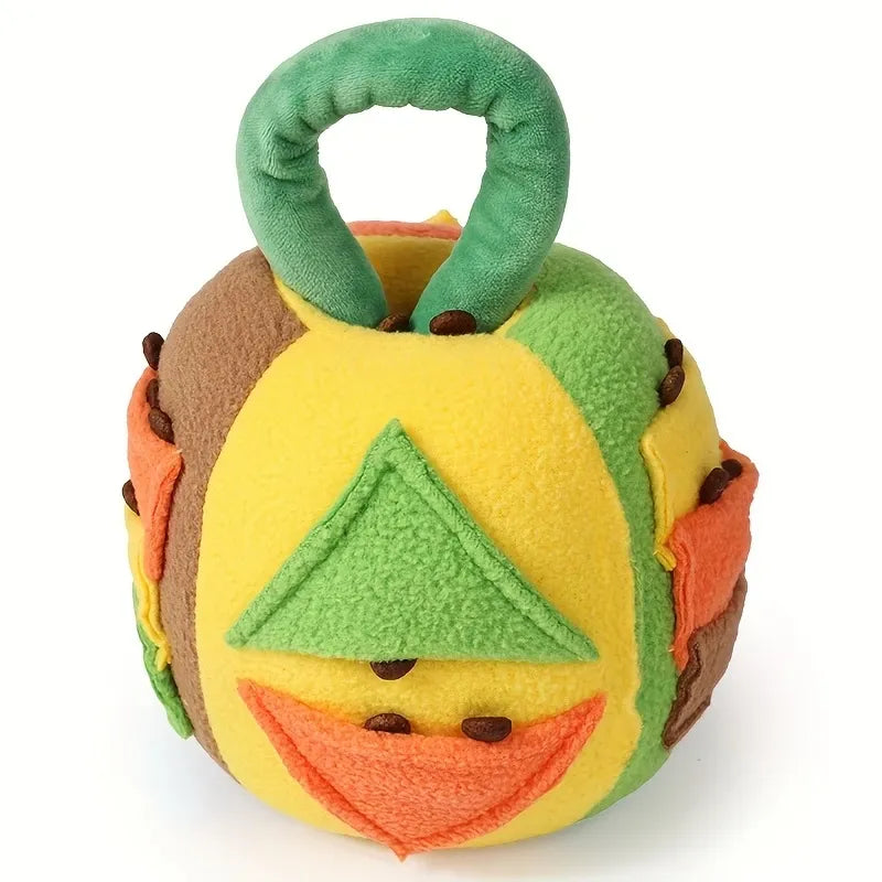 Dog’s Exclusive Happy Planet! Durable Interactive Toy Ball to Spark Instincts & Endless Fun/Deep Apricot