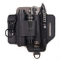 EDC Tactical Tool Holster – Multifunctional Outdoor Survival Utility Waist Pouch.(Leather black without tools)