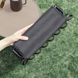 Folding Camping Stool with Hook 660g Lightweight Oxford Cloth Collapsible Seat for Fishing Picnic Hiking & Waiting(khaki)