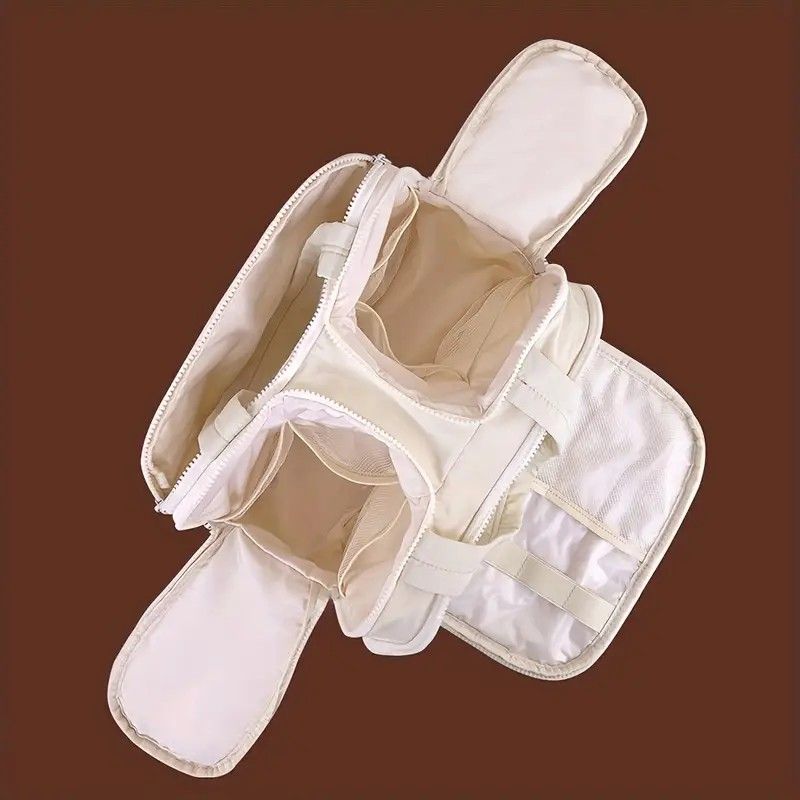 Travel Toiletry & Makeup Bag – Large Capacity Organiser Wash Bag with Compartments(PINK)