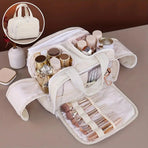 Travel Toiletry & Makeup Bag – Large Capacity Organiser Wash Bag with Compartments(YELLOW)