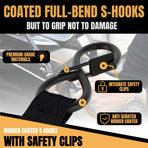 1"x3m Slow-Retract Auto Ratchet + Figure-8 Strap, Smooth Recoil, Pinch-Proof, Even Tension, Universal Cargo Tie-Down.