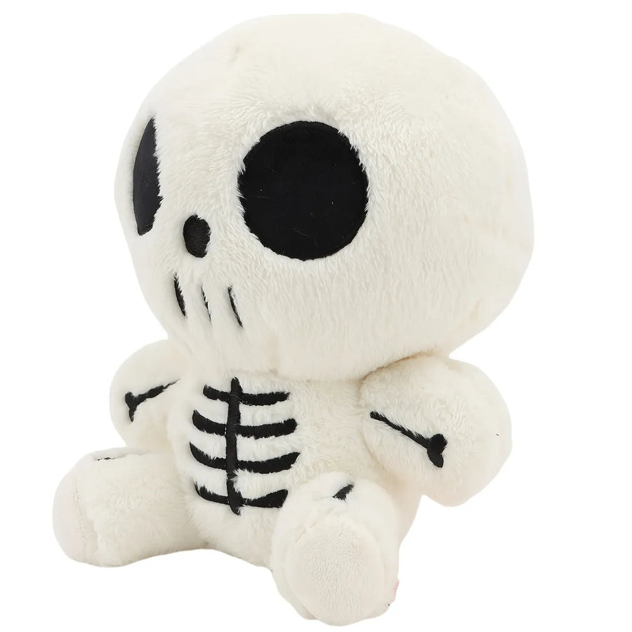 Halloween Cute Skeleton Plush Toy, Premium Polyester & PP Cotton Filling, Soft Squishy, Spooky Cute, Perfect for Gift & Décor!