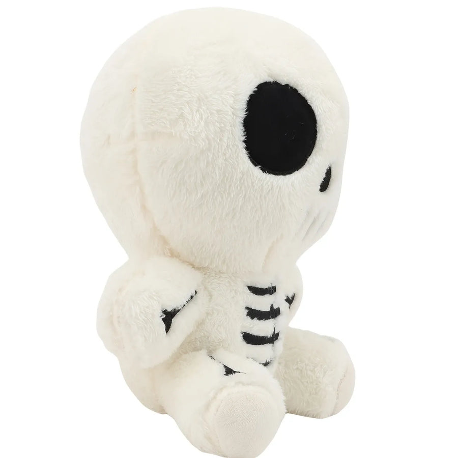 Halloween Cute Skeleton Plush Toy, Premium Polyester & PP Cotton Filling, Soft Squishy, Spooky Cute, Perfect for Gift & Décor!
