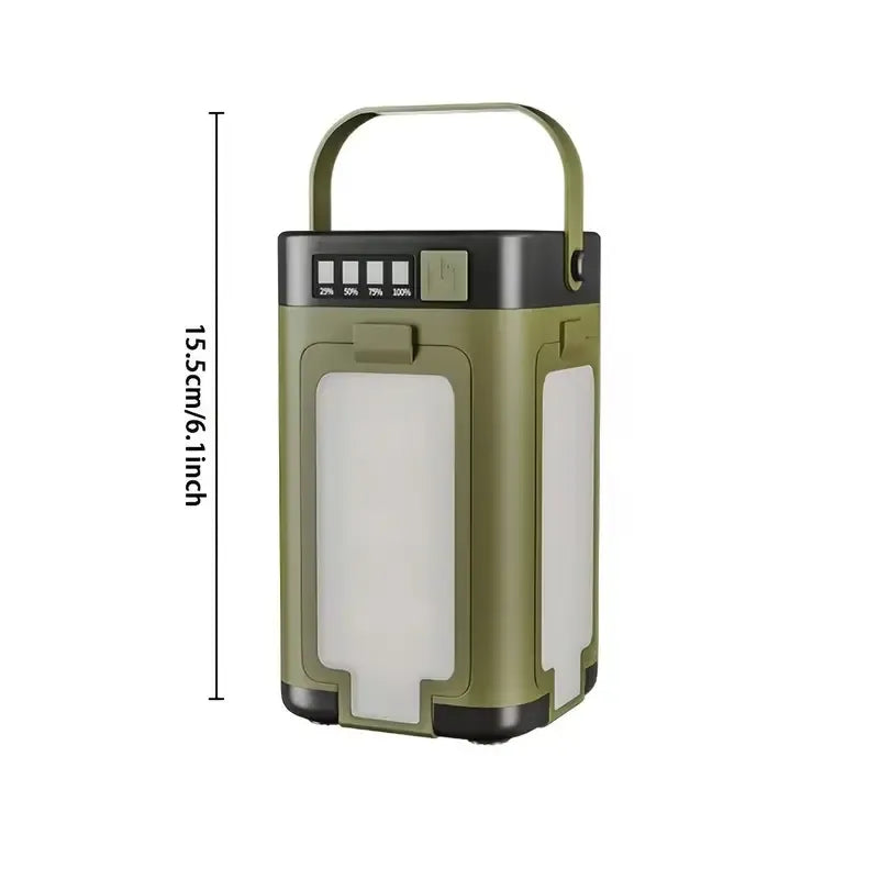 4-Leaf Foldable Solar Camping Lantern, 1800mAh 6 Lighting Modes, Portable Hands-Free Hanging Floodlight