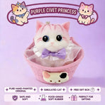 Cute Handmade Simulated Cat Stress Relief Squishy Toy/ (Large cat + accessories + cat bed + gift box)