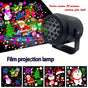 20-Pattern Christmas Projection Lamp, Plug-and-Play USB Lights Up a Fairy-Tale Christmas Night
