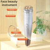 6-in-1 Beauty Device with Hot & Cold Therapy, Red/Blue Light, 3 Intensity Levels & Magnetic Dock. Deep cleansing & firming for daily skincare./WHITE - Side View
