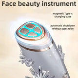 6-in-1 Beauty Device with Hot & Cold Therapy, Red/Blue Light, 3 Intensity Levels & Magnetic Dock. Deep cleansing & firming for daily skincare./WHITE - Extra Image