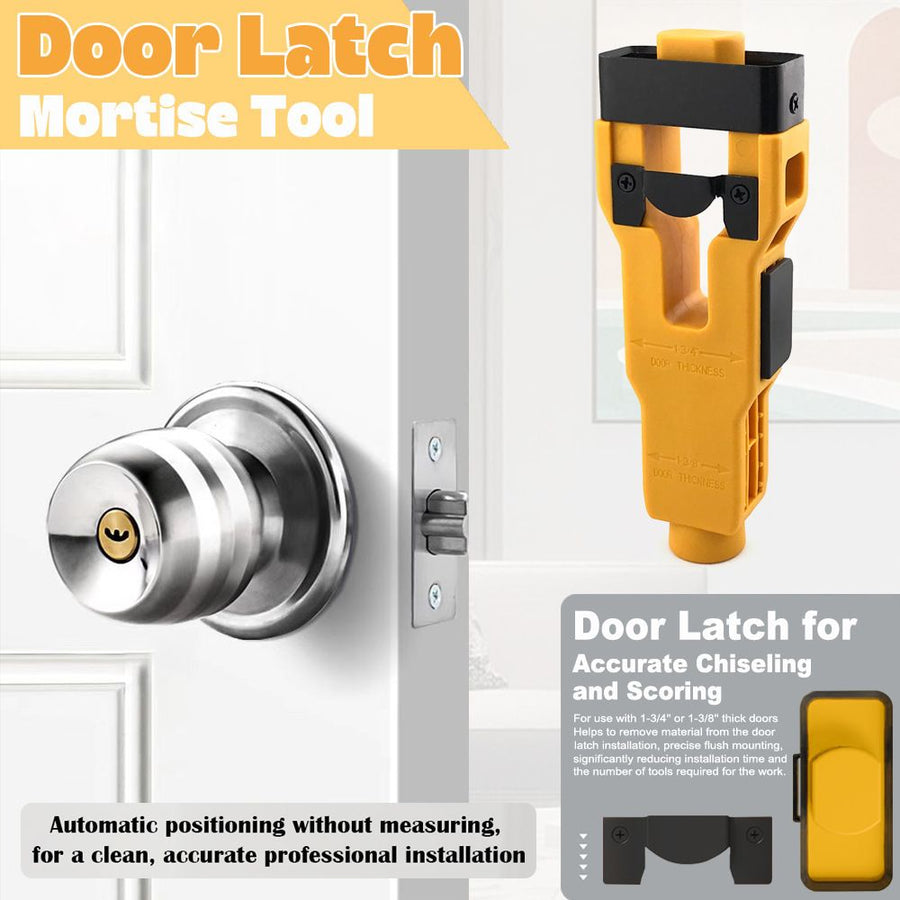 Door Latch Chisel Positioning Tool: Precise Positioning Without Measurement, Easy Installation With Less Effort/wine red