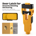 Door Latch Chisel Positioning Tool: Precise Positioning Without Measurement, Easy Installation With Less Effort/wine red