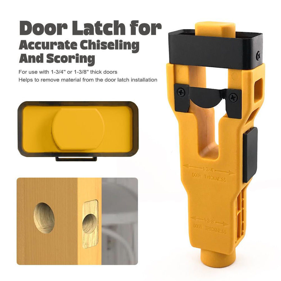 Door Latch Chisel Positioning Tool: Precise Positioning Without Measurement, Easy Installation With Less Effort/wine red