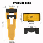 Door Latch Chisel Positioning Tool: Precise Positioning Without Measurement, Easy Installation With Less Effort/wine red