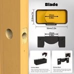 Door Latch Chisel Positioning Tool: Precise Positioning Without Measurement, Easy Installation With Less Effort/wine red