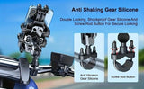 Shockproof Phone Mount, Compatible with Bicycles/Motorcycles/Scooters/ATVs, 720-Degree Rotation Anti-Shake, Fits 4.5-7 Inch Smartphones - Extra Image