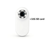 Thumb-Sized 1080P Portable Action Camera: Rotatable Back Clip / Multi-Accessory Expansion / 300mAh Battery, Hands-Free for Cycling, Hiking & Vlogs!(white)