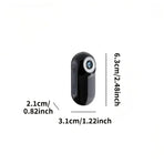 Thumb-Sized 1080P Portable Action Camera: Rotatable Back Clip / Multi-Accessory Expansion / 300mAh Battery, Hands-Free for Cycling, Hiking & Vlogs!(white)