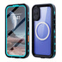 iPhone 16 Pro Max Waterproof Phone Case IP68 Drop Protection Snow Dust Resistant with Lanyard for Swimming Skiing Off Road Adventures(blue)