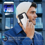 iPhone 16 Pro Max Waterproof Phone Case IP68 Drop Protection Snow Dust Resistant with Lanyard for Swimming Skiing Off Road Adventures(blue) - Extra Image