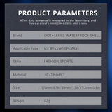 iPhone 16 Pro Max Waterproof Phone Case IP68 Drop Protection Snow Dust Resistant with Lanyard for Swimming Skiing Off Road Adventures(blue) - Extra Image
