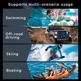 iPhone 16 Plus Waterproof Phone Case IP68 Drop Protection Snow Dust Resistant with Lanyard for Swimming Skiing Off Road Adventures(blue) - Extra Image