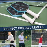 1PCS T700 PRO Carbon Fiber Pickleball Paddle: 8.0oz Lightweight Wide Body Control Paddle for Beginners & Seniors(YELLOW) - Top-Down View