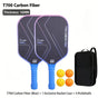 T700 Carbon Fiber Pickleball Paddle Set (2 Pack): 8.0oz Lightweight Widebody Design, Ideal for Beginners & Seniors（BLUE)