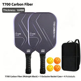 T700 Carbon Fiber Pickleball Paddle Set (2 Pack): 8.0oz Lightweight Widebody Design, Ideal for Beginners & Seniors（RED) - Extra Image