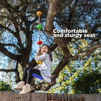 Tree Climbing Swing Rope – Hanging Tree Swing, PP/PE, Anti-Slip Discs, Outdoor Adventure Gift.(green)