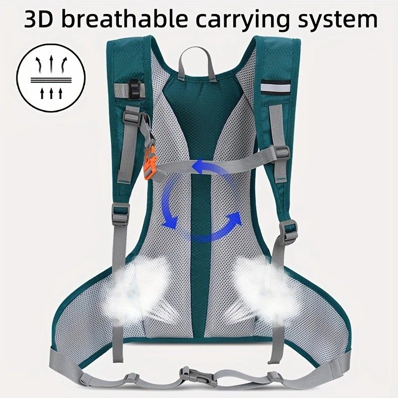 Lightweight Trail Running Hydration Backpack, Cycling Hiking Mountaineering Backpack, Night-Reflective Breathable Design(BLUE)