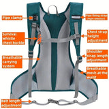 Lightweight Trail Running Hydration Backpack, Cycling Hiking Mountaineering Backpack, Night-Reflective Breathable Design(GREY) - Top-Down View