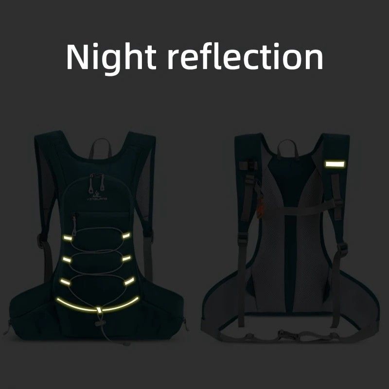 Lightweight Trail Running Hydration Backpack, Cycling Hiking Mountaineering Backpack, Night-Reflective Breathable Design(ORANGE)