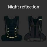 Lightweight Trail Running Hydration Backpack, Cycling Hiking Mountaineering Backpack, Night-Reflective Breathable Design(ORANGE) - Low Angle