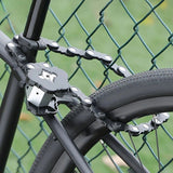 Best-selling Baota Folding Lock Alloy Steel Anti-Hydraulic Cutting 840mm Extended Chain Waterproof & Rustproof Portable Lock  Universal Anti-Theft Device for Bicycles, E-Bikes & Motorcycles - 45-Degree Angle
