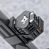 Best-selling Baota Folding Lock Alloy Steel Anti-Hydraulic Cutting 840mm Extended Chain Waterproof & Rustproof Portable Lock  Universal Anti-Theft Device for Bicycles, E-Bikes & Motorcycles - Rear View