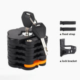 Best-selling Baota Folding Lock Alloy Steel Anti-Hydraulic Cutting 840mm Extended Chain Waterproof & Rustproof Portable Lock  Universal Anti-Theft Device for Bicycles, E-Bikes & Motorcycles - Extra Image