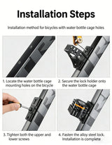 Best-selling Baota Folding Lock Alloy Steel Anti-Hydraulic Cutting 840mm Extended Chain Waterproof & Rustproof Portable Lock  Universal Anti-Theft Device for Bicycles, E-Bikes & Motorcycles - Extra Image