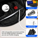 15L Backpack with USB Charging & Smart LED Turn Signals, Waterproof Cycling Commuter Daypack, Lightweight Nylon, Safety Reflective(Yellow gray) - Low Angle