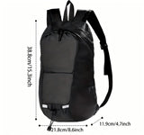 15L Backpack with USB Charging & Smart LED Turn Signals, Waterproof Cycling Commuter Daypack, Lightweight Nylon, Safety Reflective(Yellow gray) - Extra Image