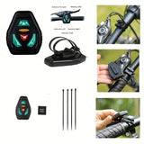 5L Backpack with USB Charging & Smart LED Turn Signals, Lightweight Nylon Commuter Cycling Bag, Safety Reflective Design.Kelly - Close-Up Angle