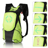 5L Backpack with USB Charging & Smart LED Turn Signals, Lightweight Nylon Commuter Cycling Bag, Safety Reflective Design.Kelly