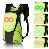 5L Backpack with USB Charging & Smart LED Turn Signals, Lightweight Nylon Commuter Cycling Bag, Safety Reflective Design.Kelly - Extra Image