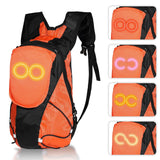 5L Backpack with USB Charging & Smart LED Turn Signals, Lightweight Nylon Commuter Cycling Bag, Safety Reflective Design.Kelly - Extra Image