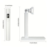 2-in-1 Nail Lamp: Handheld & Stand, 6-LED Fast Dry, Type-C Fast Charge, Smart Timer, Home/Travel DIY Nail Art Essential - Low Angle