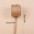 2PCS Natural Jute Rope 5mm*10m, Eco-friendly & Durable, Essential for DIY & Home Decor