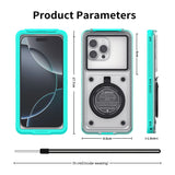Newly Upgraded IPX8 Diving Phone Case, 15m Waterproof, 6.9-inch Universal, Surfing Swimming Underwater Photography, Shockproof and Scratch-Resistant.light GREEN - Extra Image