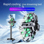 Semiconductor Cooling Fan Back Clip, Instant 3-Second Cooling, Large Area Heat Dissipation, Compatible with All Phone Models, Unobstructed Camera View for Live Streaming & Gaming.（Digital display model）