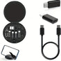 5-in-1 Cable Storage Box, Charging + Stand + Storage All-in-One, One Box Solves Your Travel Needs/BLACK