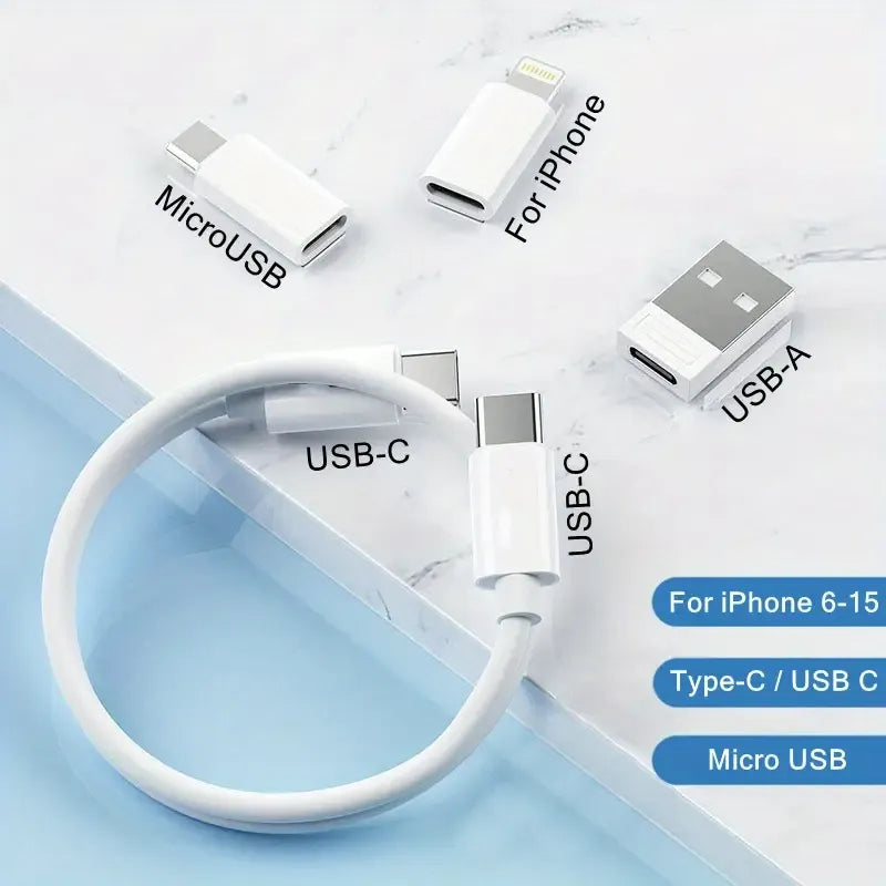 5-in-1 Cable Storage Box, Charging + Stand + Storage All-in-One, One Box Solves Your Travel Needs/BLACK