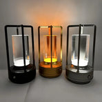 1pc Multifunctional Sparkling Crystal Table Lamp, Touch Rechargeable LED Light, Retro Cross Design, Portable & Energy-saving for Any Room - Ideal Gift(black)